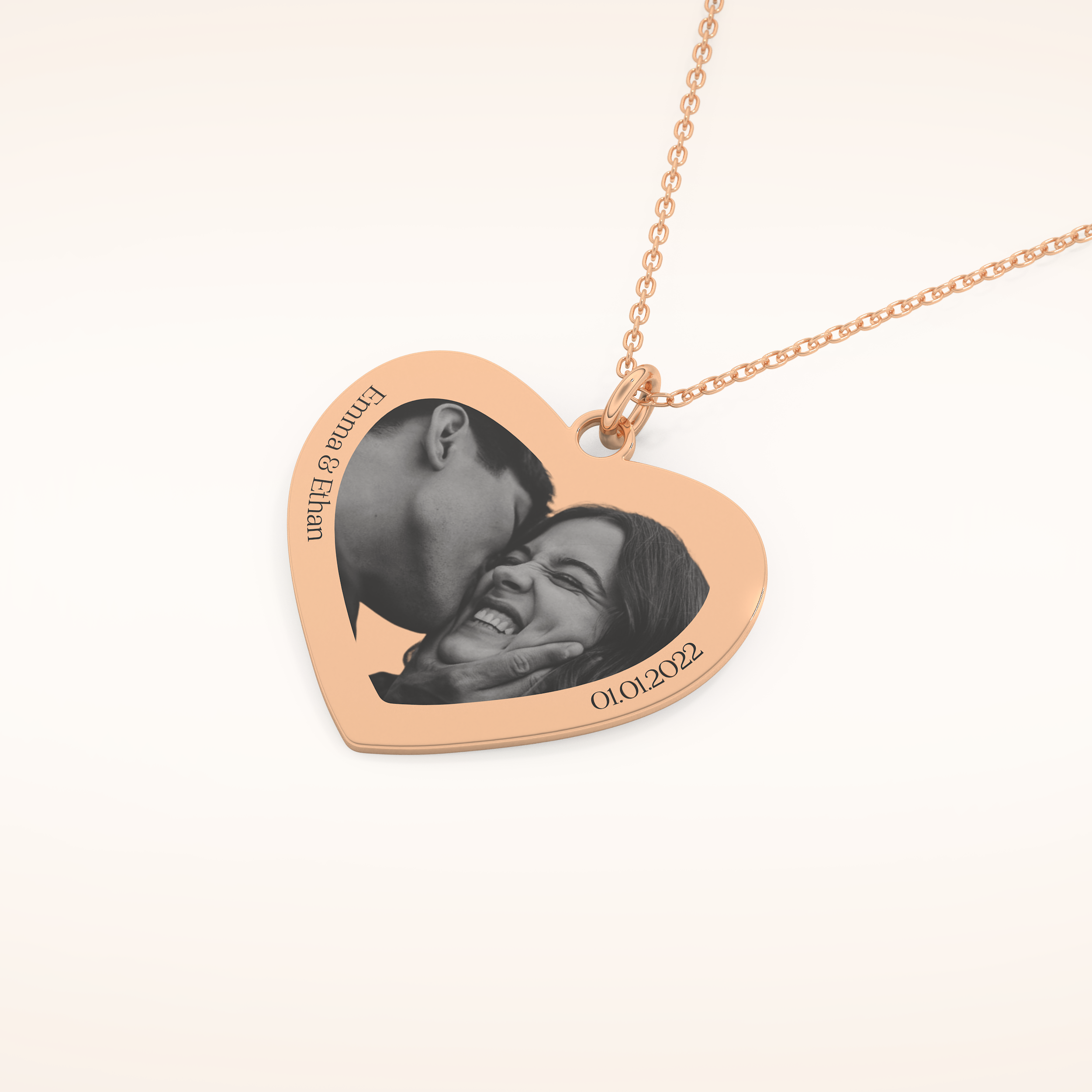 Custom Photo Printed Pendant Necklace – Crafted with Meaning 15
