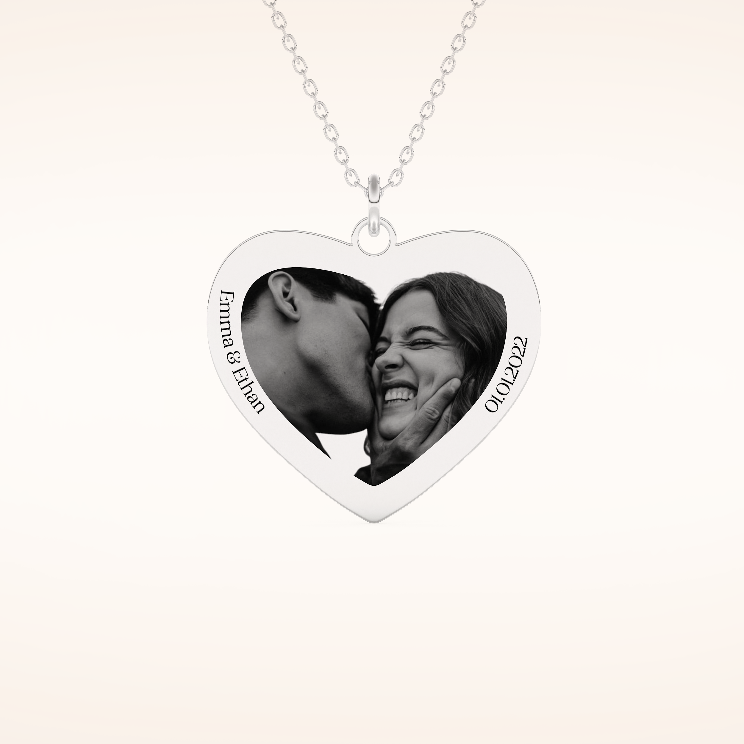 Custom Photo Printed Pendant Necklace – Crafted with Meaning 1