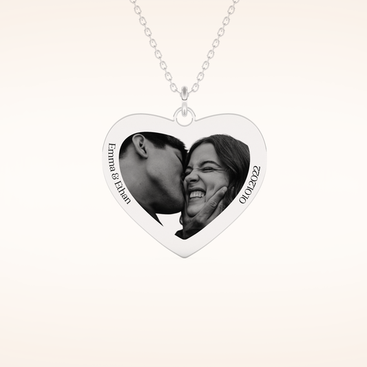 Custom Photo Printed Pendant Necklace – Crafted with Meaning 1