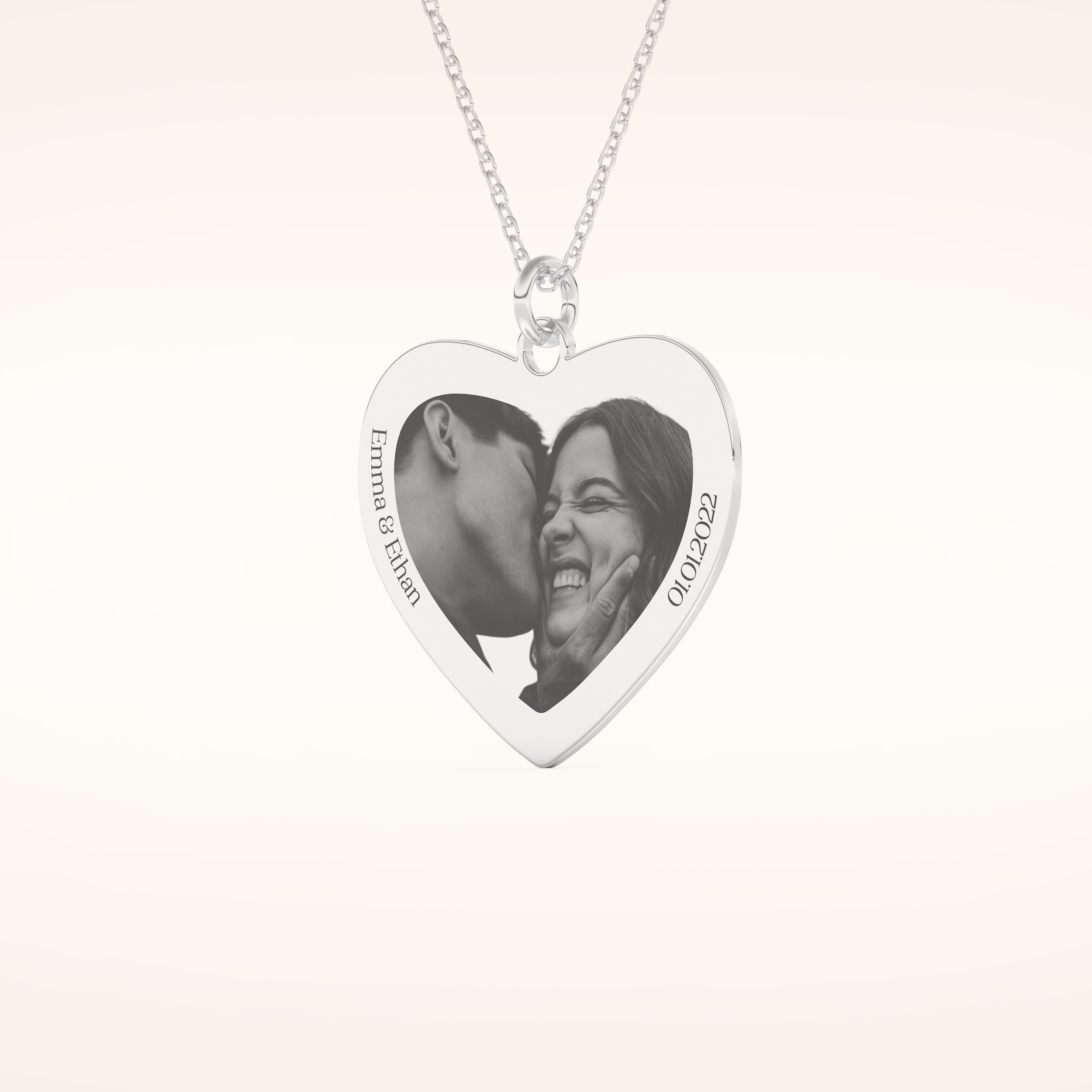 Custom Photo Printed Pendant Necklace – Crafted with Meaning 2