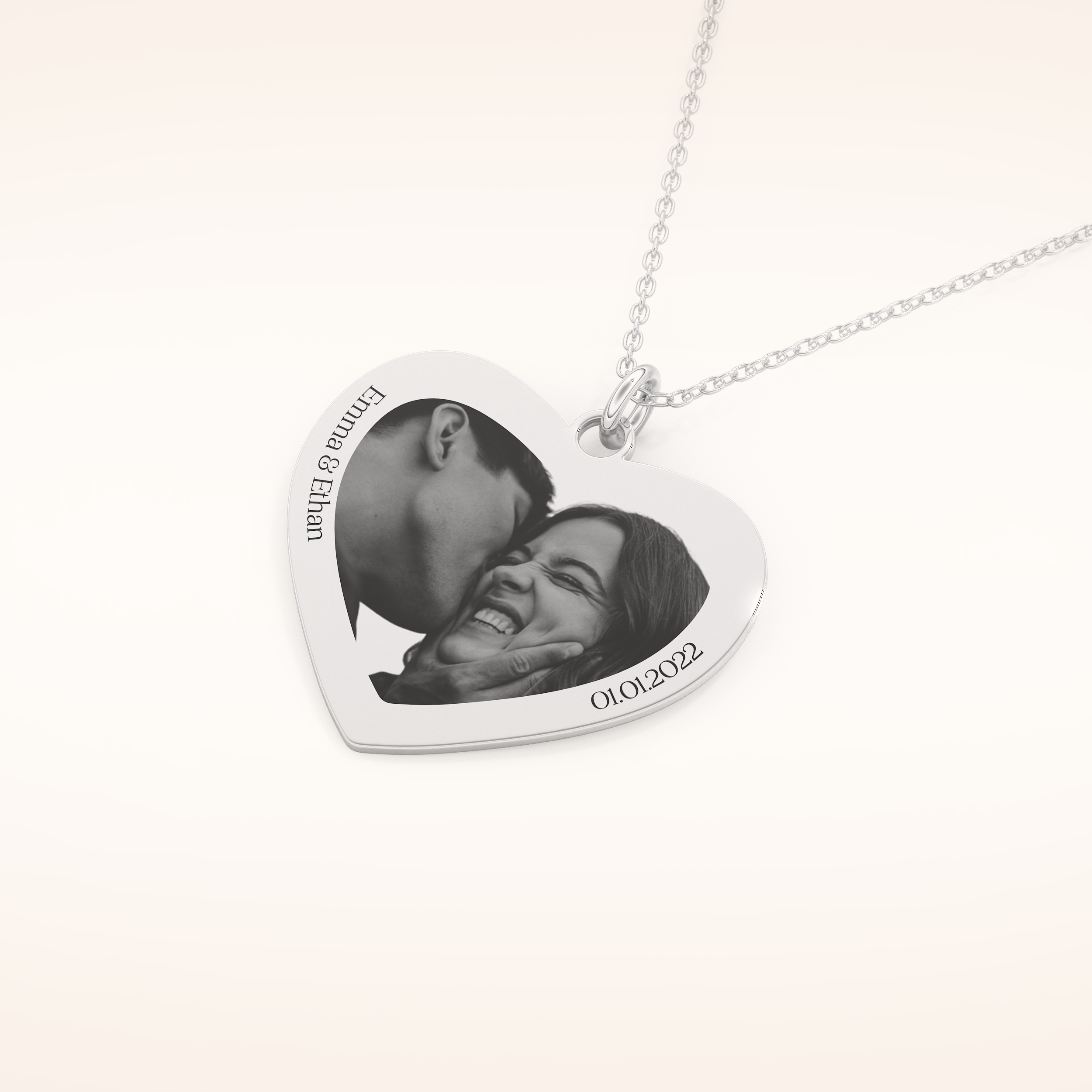 Custom Photo Printed Pendant Necklace – Crafted with Meaning 5