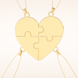 Custom Engraved Heart Puzzle Pendant Necklace – Crafted with Meaning 17
