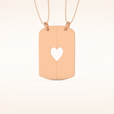 Custom Engraved Split Heart Pendant Necklace – Crafted with Meaning 19