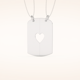 Custom Engraved Split Heart Pendant Necklace – Crafted with Meaning 4