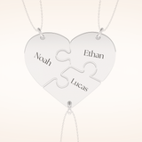 Custom Engraved Split Heart Pendant Necklace – Crafted with Meaning 1