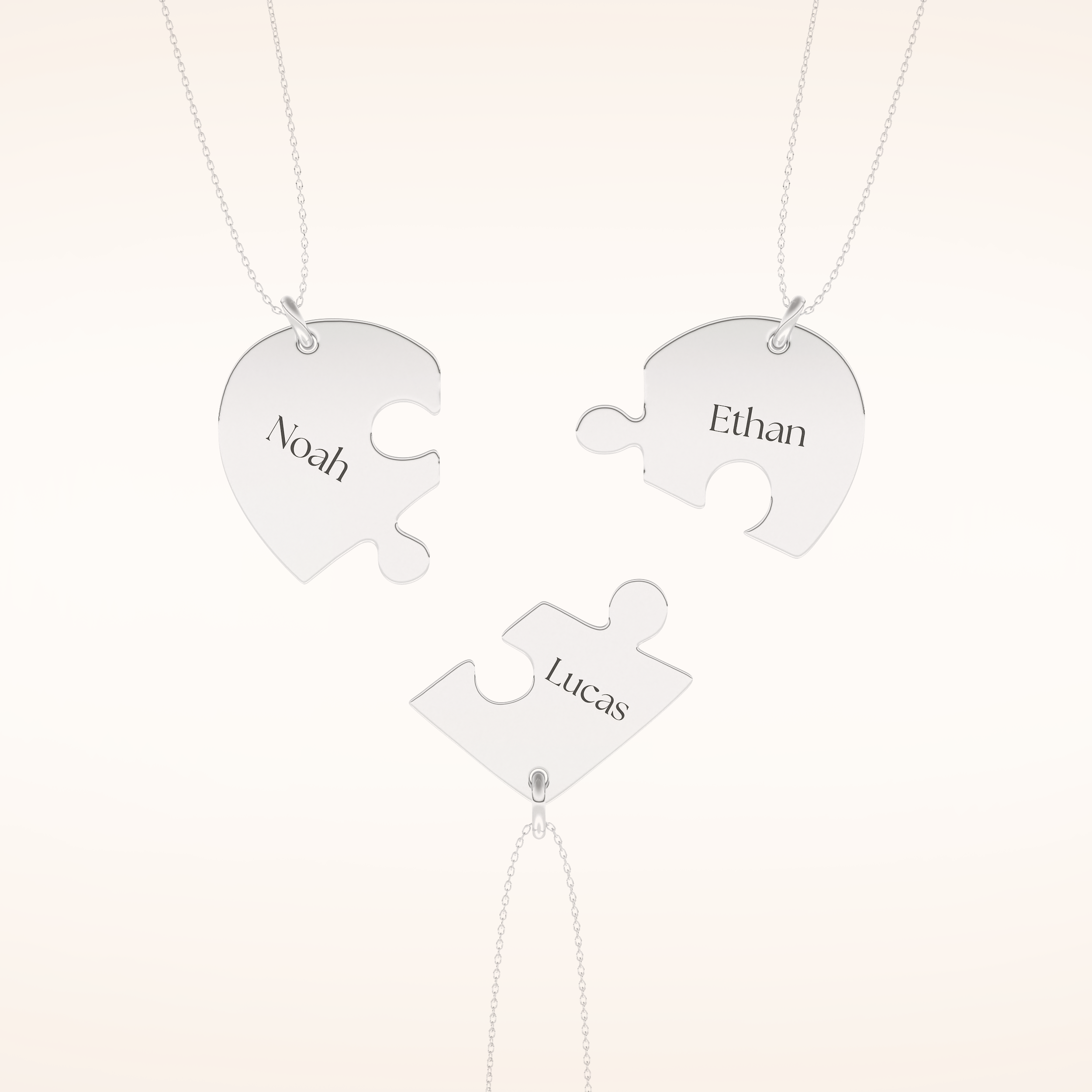 Custom Engraved Split Heart Pendant Necklace – Crafted with Meaning 2