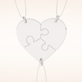 Custom Engraved Split Heart Pendant Necklace – Crafted with Meaning 5
