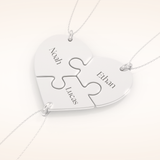 Custom Engraved Split Heart Pendant Necklace – Crafted with Meaning 8