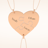 Custom Engraved Split Heart Pendant Necklace – Crafted with Meaning 12