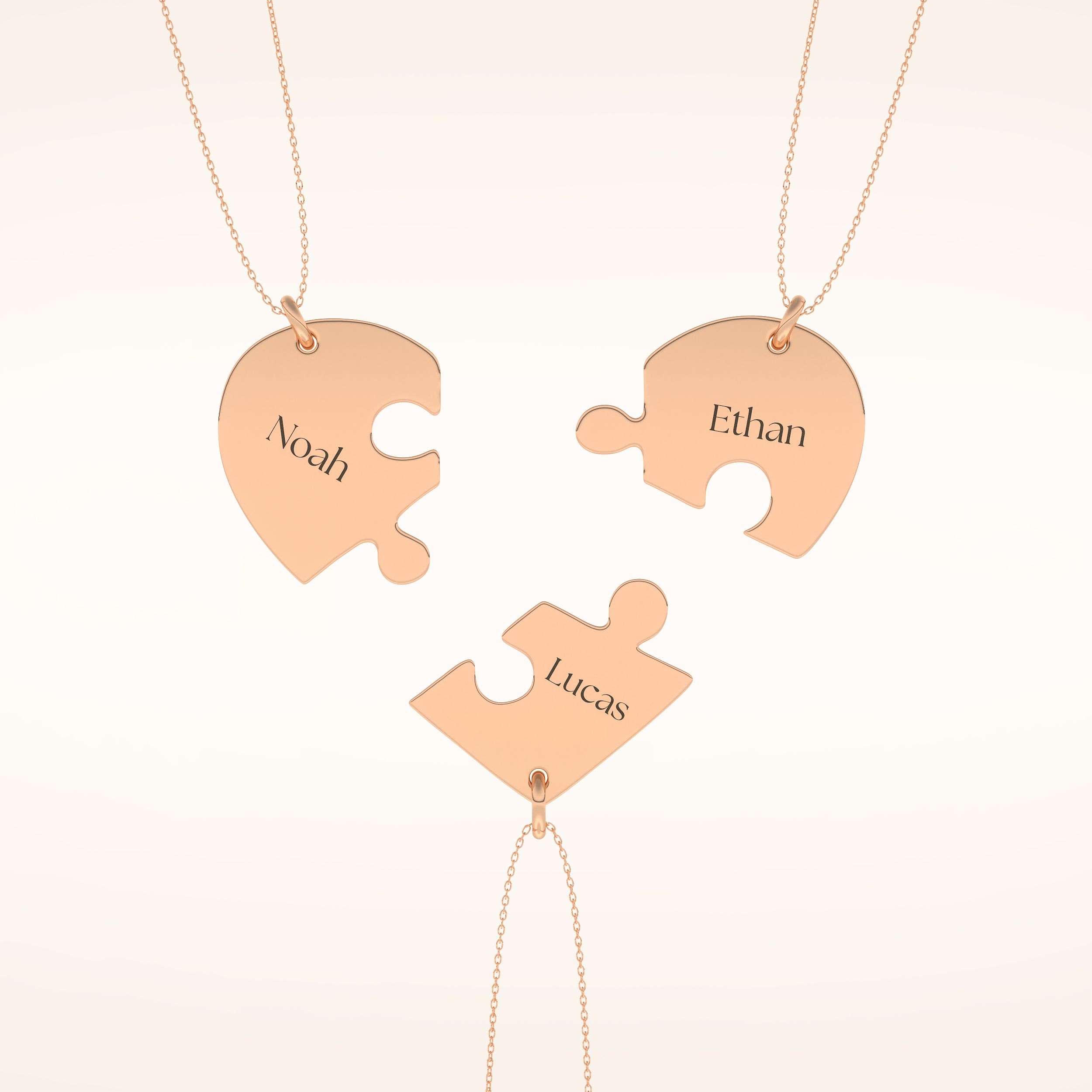 Custom Engraved Split Heart Pendant Necklace – Crafted with Meaning 13