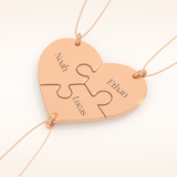 Custom Engraved Split Heart Pendant Necklace – Crafted with Meaning 17