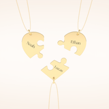 Custom Engraved Split Heart Pendant Necklace – Crafted with Meaning 7