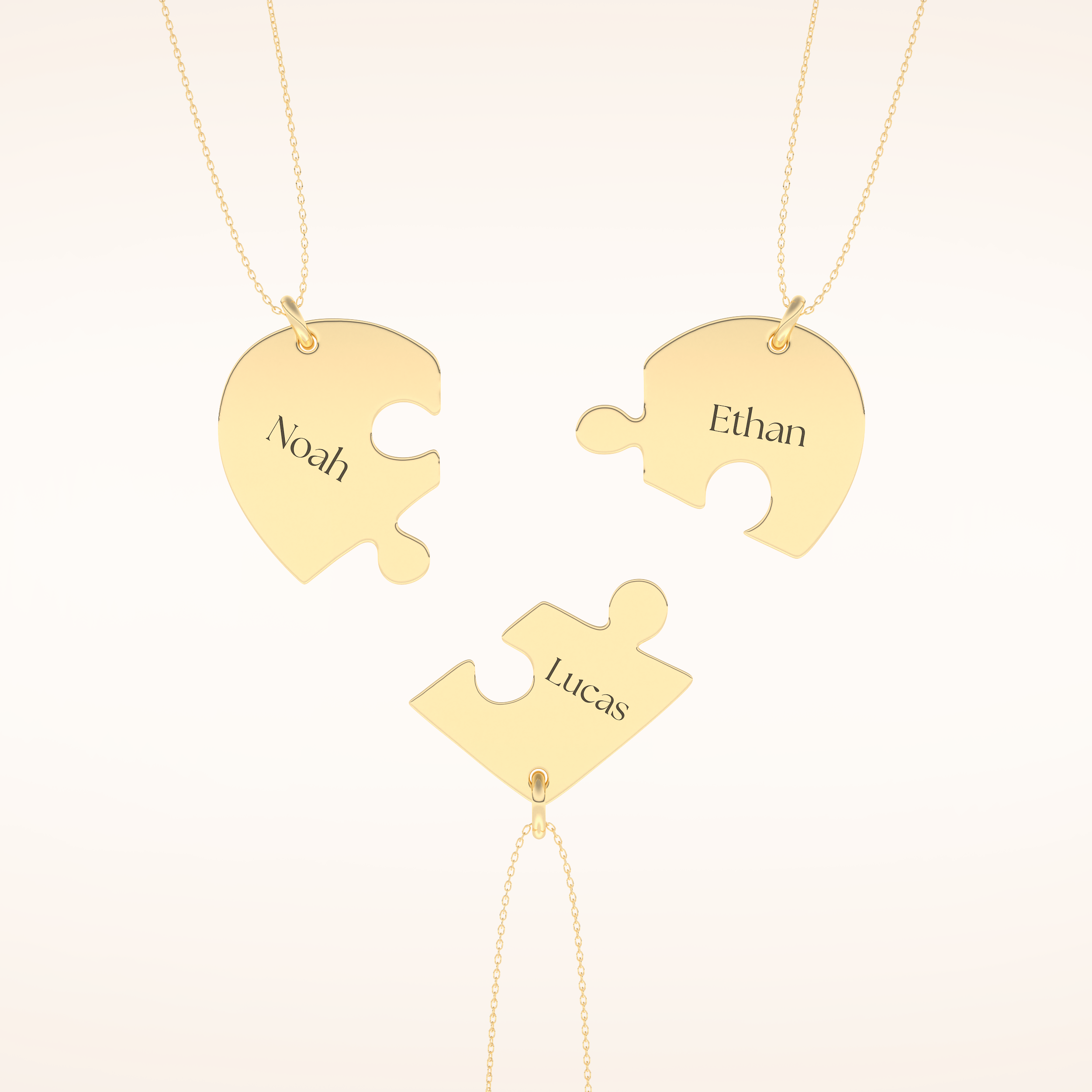 Custom Engraved Split Heart Pendant Necklace – Crafted with Meaning 7