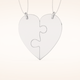 Custom Engraved Split Heart Pendant Necklace – Crafted with Meaning 4
