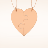 Custom Engraved Split Heart Pendant Necklace – Crafted with Meaning 18