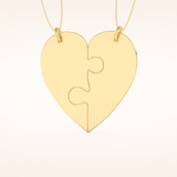 Custom Engraved Split Heart Pendant Necklace – Crafted with Meaning 8