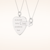 Custom Heart and Key Matching Necklace Set – Crafted with Meaning 2
