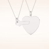 Custom Heart and Key Matching Necklace Set – Crafted with Meaning 4