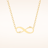 Custom Personalized Infinity Pendant Necklace – Crafted with Meaning 9
