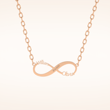 Custom Personalized Infinity Pendant Necklace – Crafted with Meaning 11