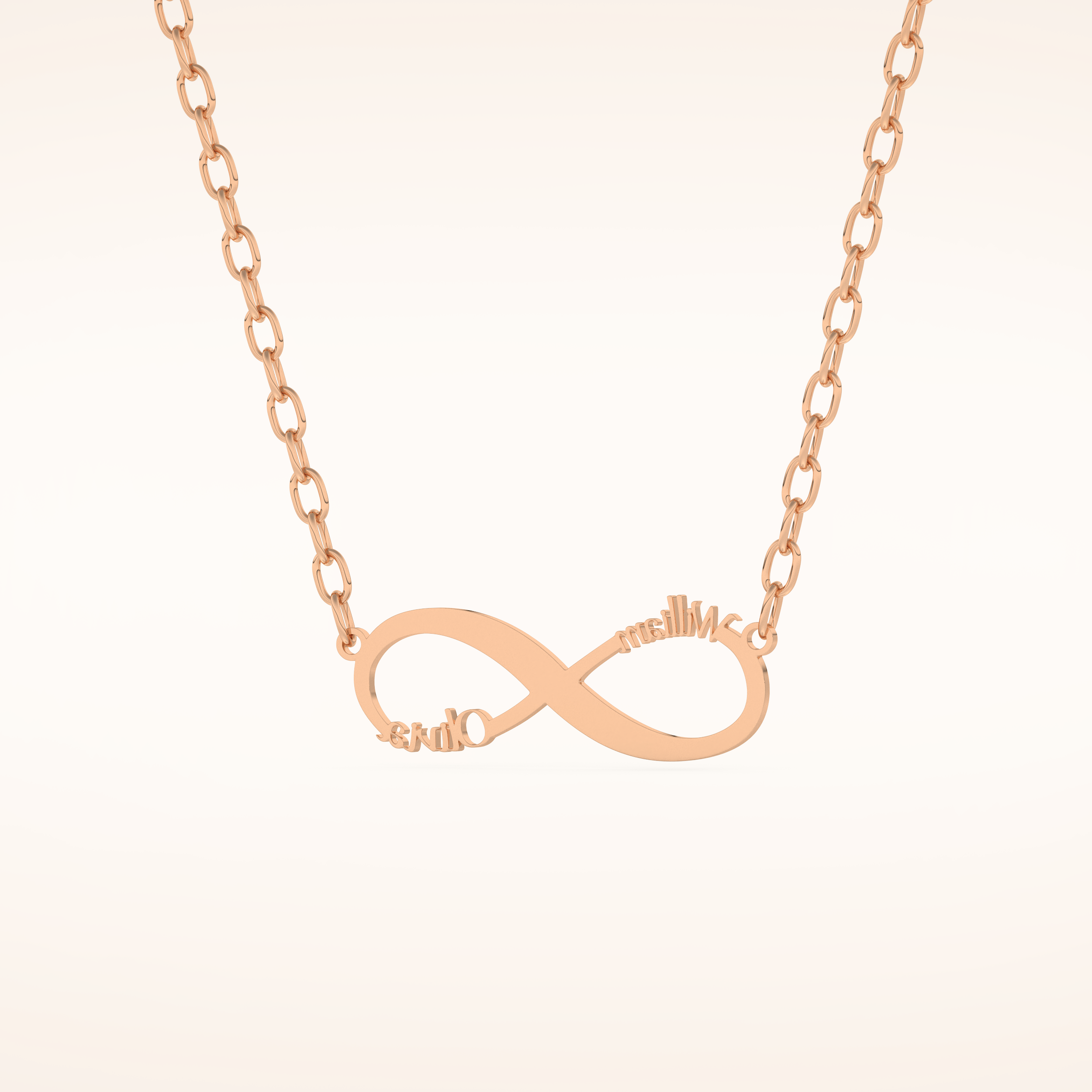 Custom Personalized Infinity Pendant Necklace – Crafted with Meaning 14
