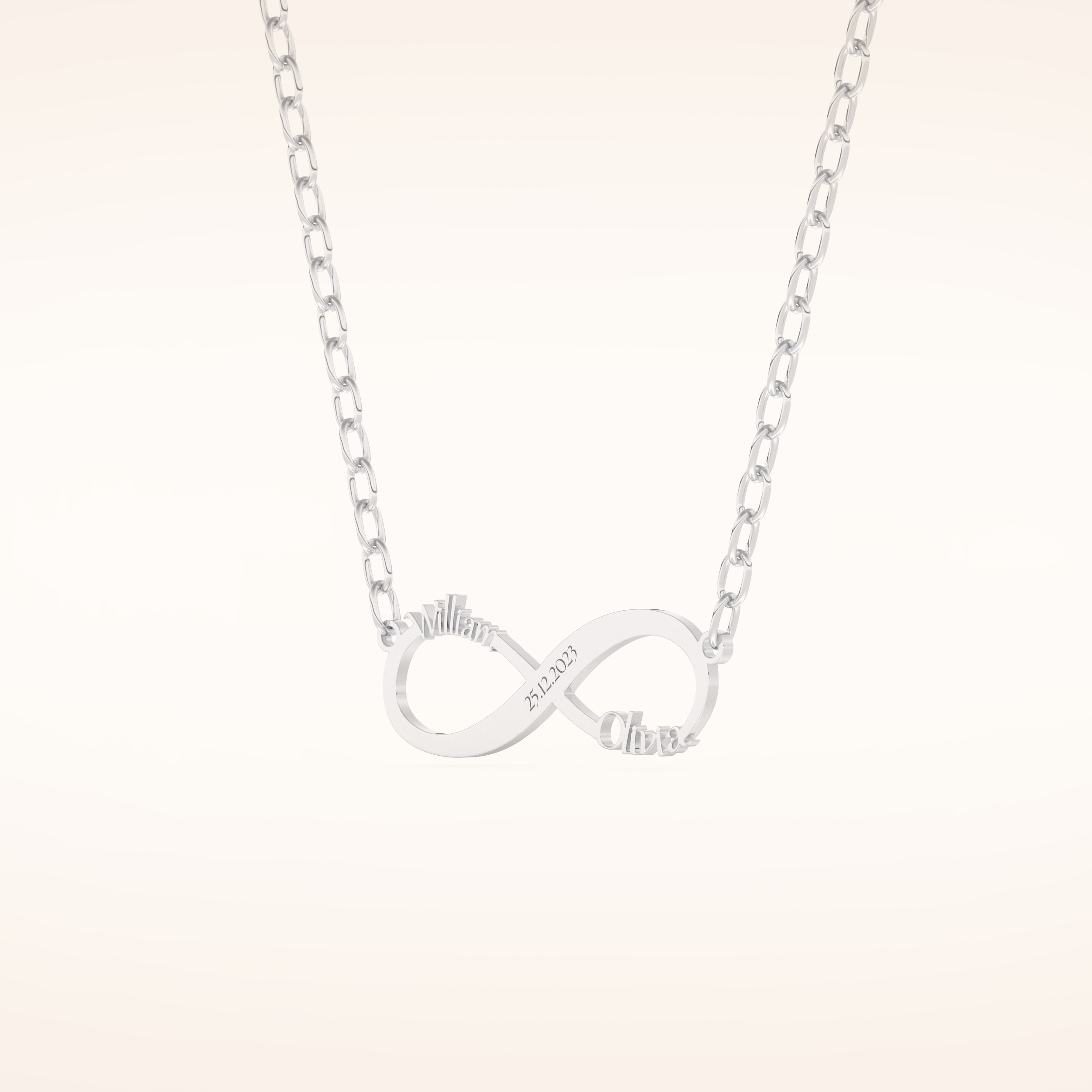 Custom Personalized Infinity Pendant Necklace – Crafted with Meaning 2
