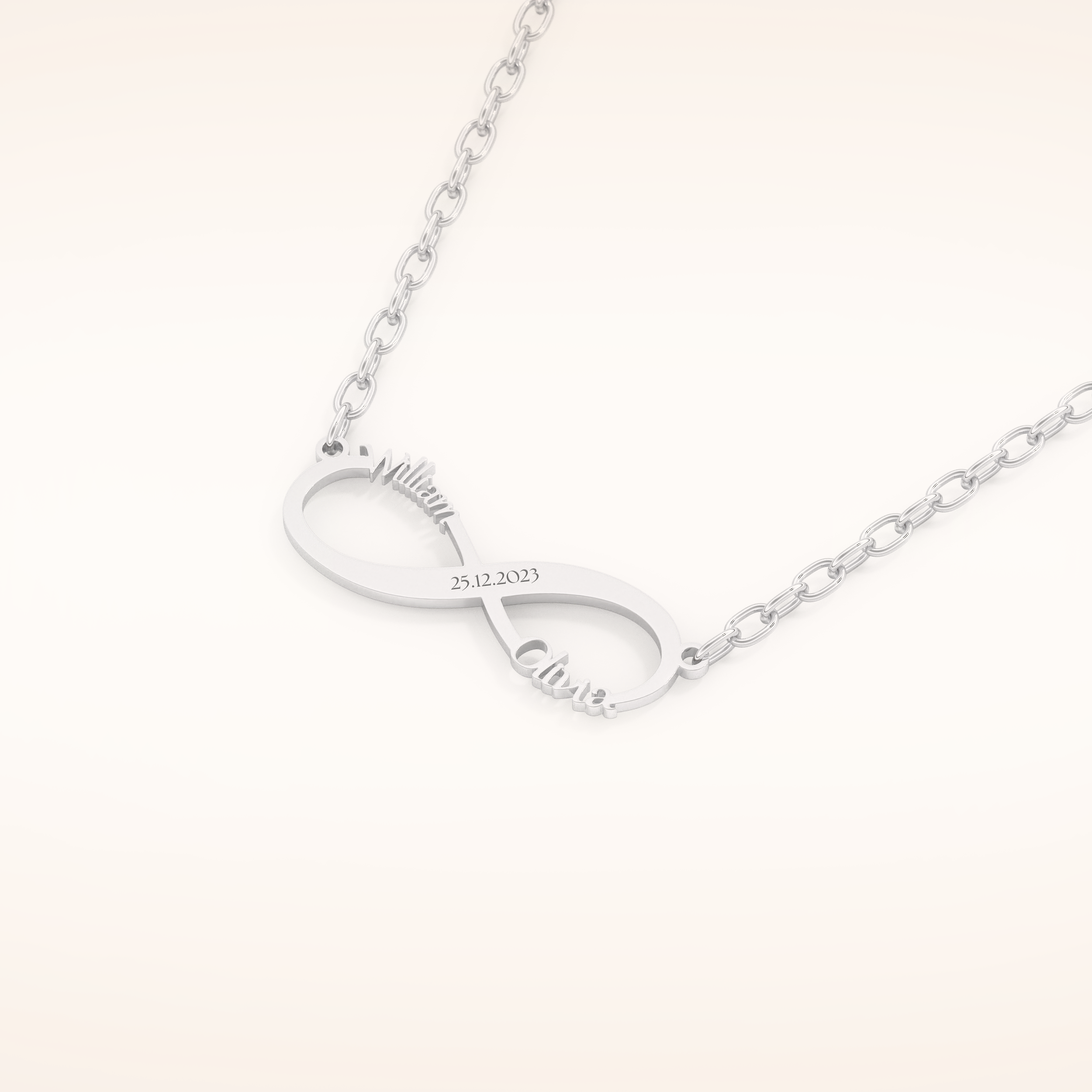 Custom Personalized Infinity Pendant Necklace – Crafted with Meaning 5