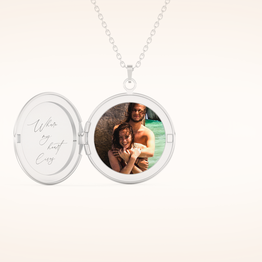 Custom Photo & Name Mini Locket Necklace  – Crafted with Meaning 1