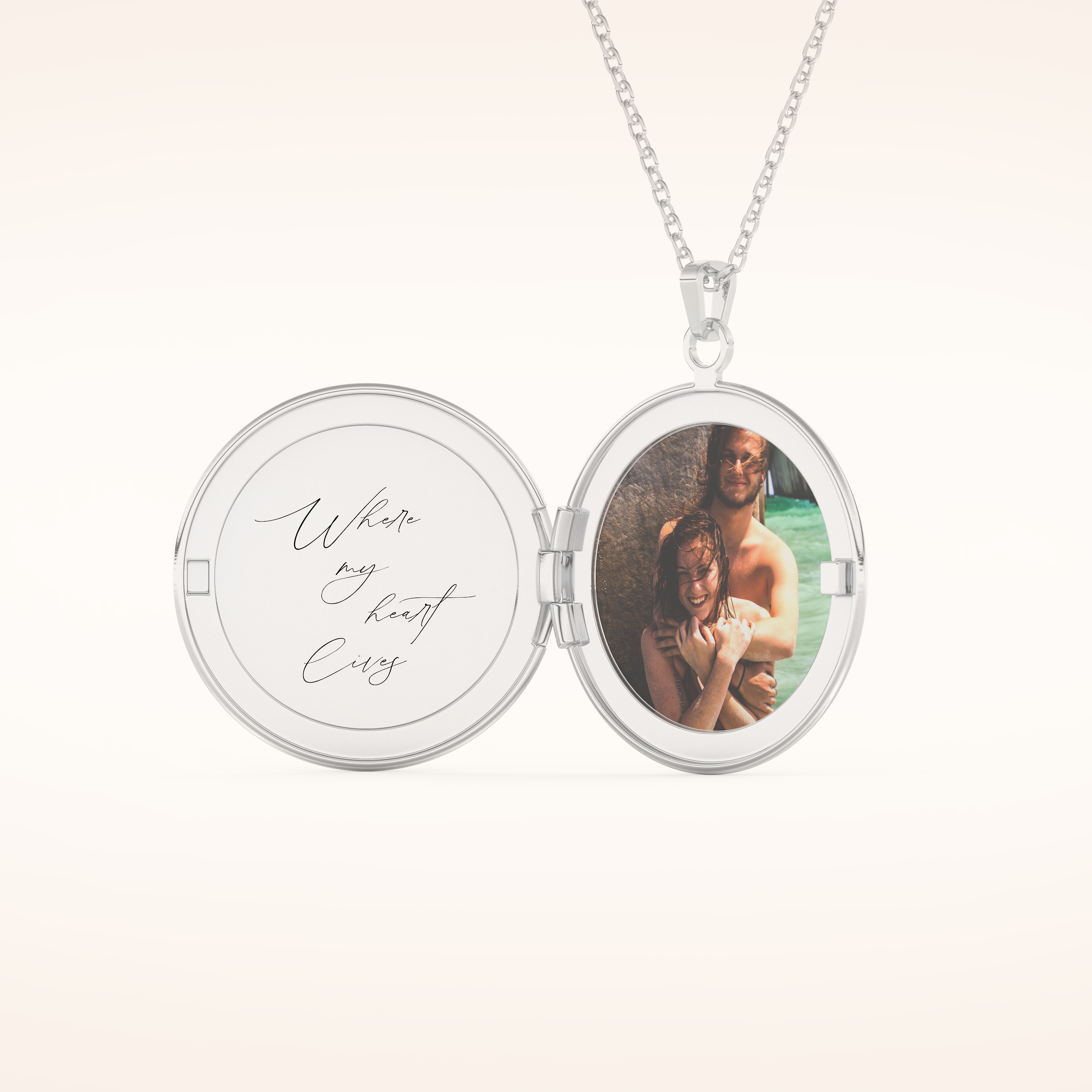 Custom Photo & Name Mini Locket Necklace  – Crafted with Meaning 2