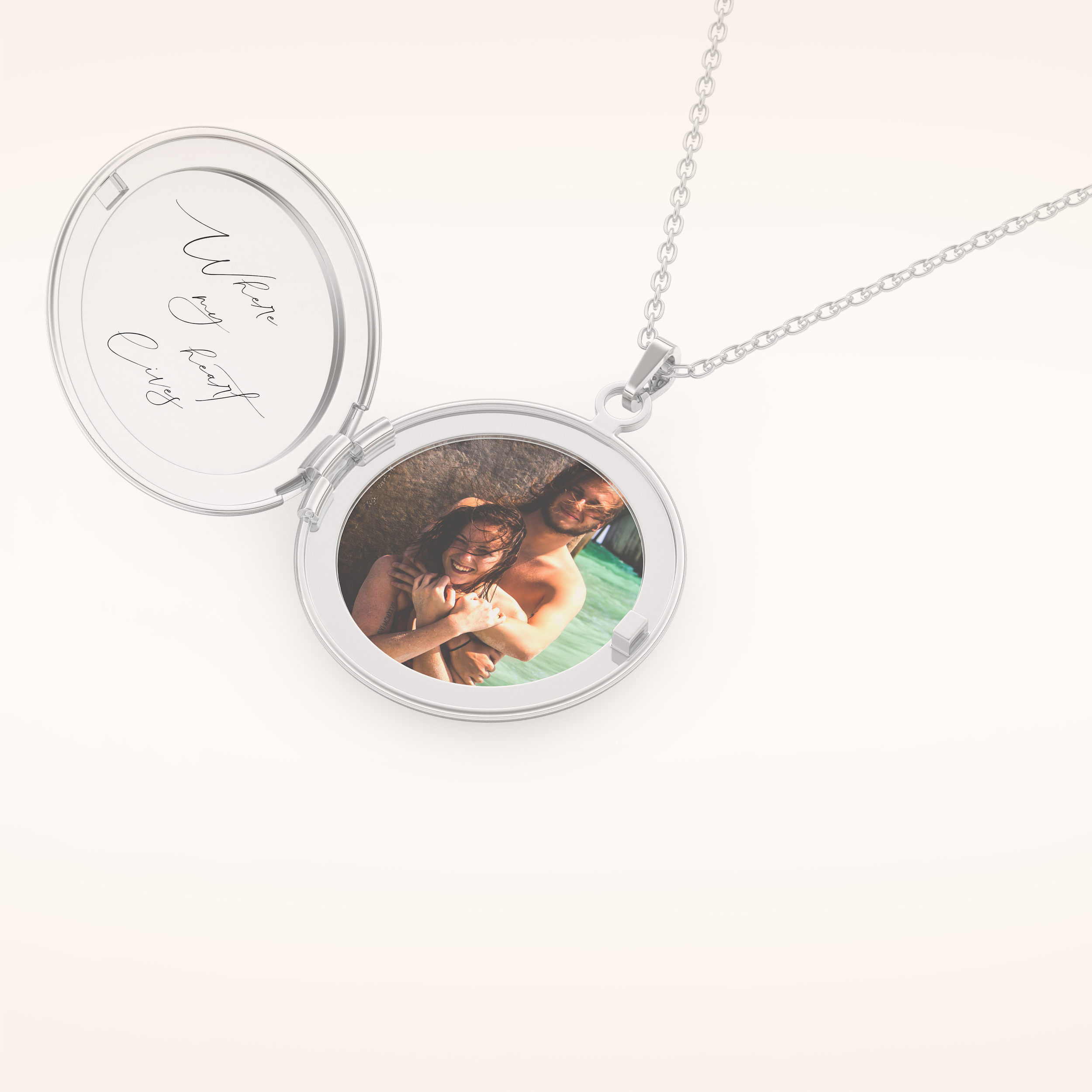 Custom Photo & Name Mini Locket Necklace  – Crafted with Meaning 5