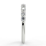 Half Eternity Wedding Band Featuring 0.44 TCW Round Moissanite 2