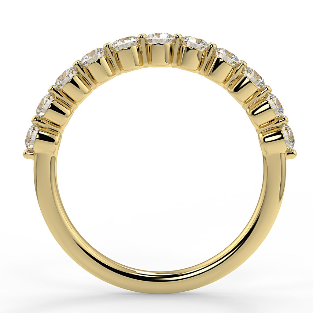 Half Eternity Wedding Band Featuring 0.44 TCW Round Moissanite 4