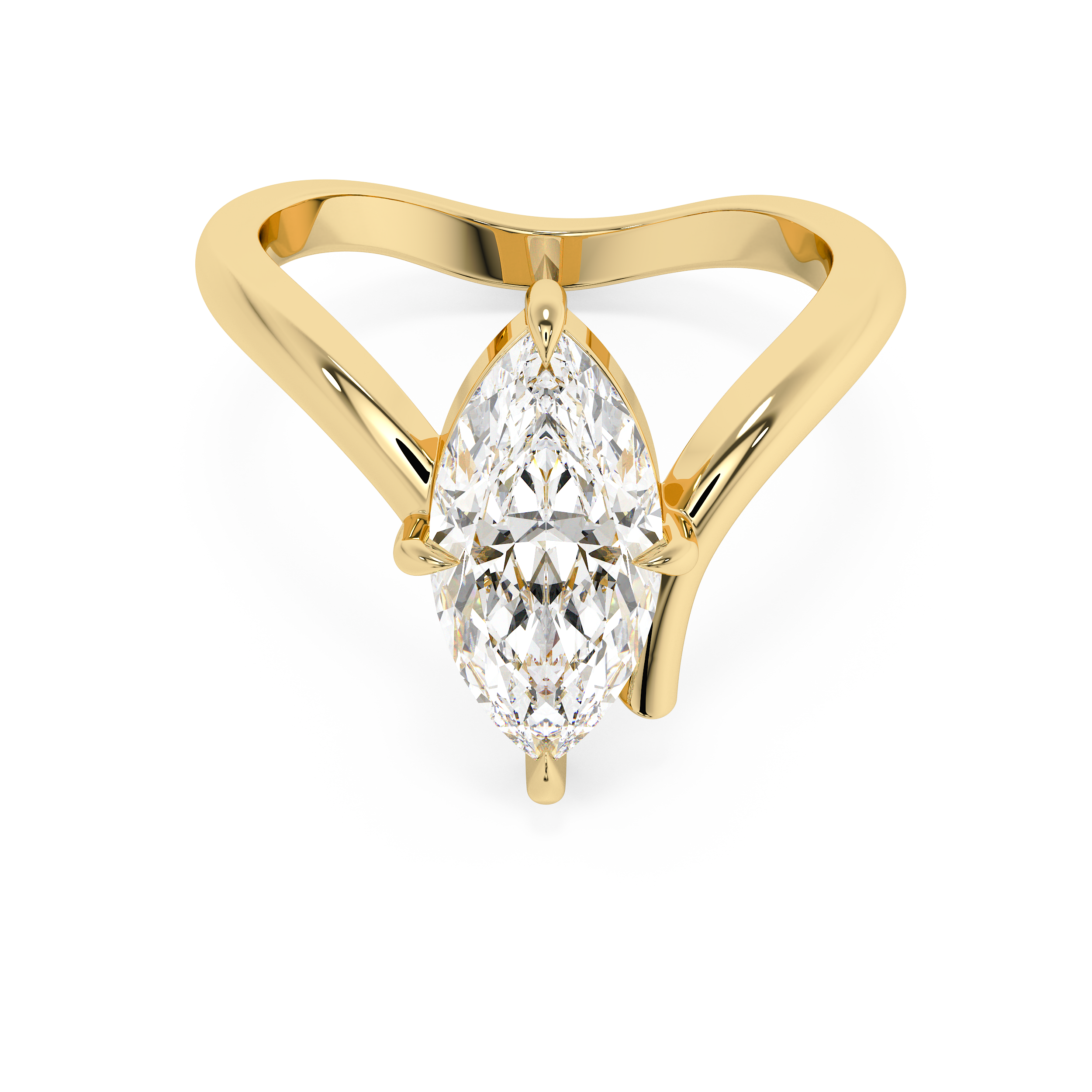 Marquise Solitaire Rapture Lab Grown Diamond Engagement Ring