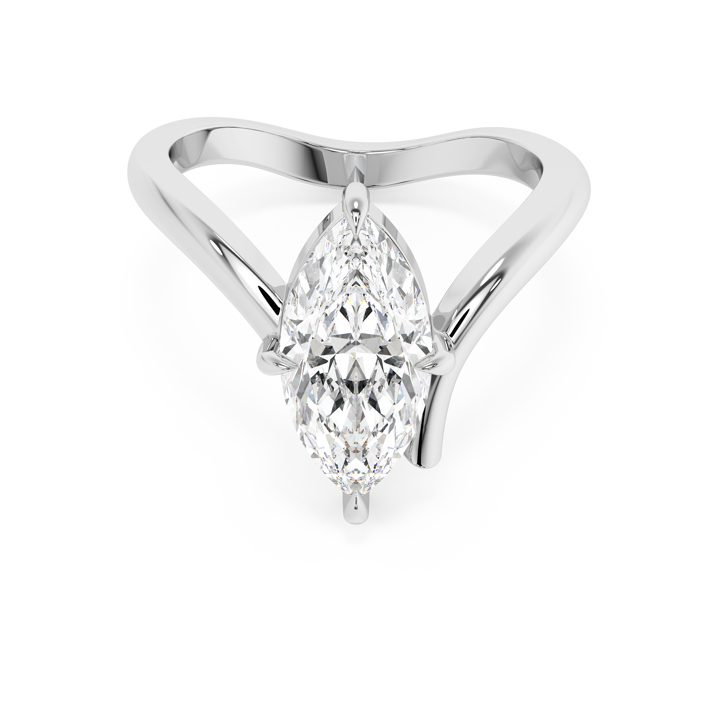 Marquise Solitaire Rapture Lab Grown Diamond Engagement Ring