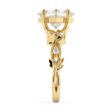 East West Princess Nature Inspired Lab Grown Diamond Engagement Ring