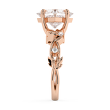 East West Princess Nature Inspired Lab Grown Diamond Engagement Ring