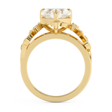 Heart Nature Inspired Lab Grown Diamond Engagement Ring