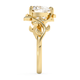 Heart Nature Inspired Lab Grown Diamond Engagement Ring