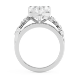 Heart Nature Inspired Lab Grown Diamond Engagement Ring