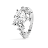 Heart Nature Inspired Lab Grown Diamond Engagement Ring