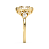 Oval Cluster Lab Grown Diamond Engagement Ring