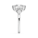 Oval Cluster Lab Grown Diamond Engagement Ring