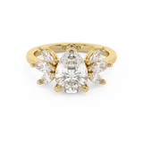Pear Nature Inspired Lab Grown Diamond Engagement Ring