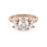 Pear Nature Inspired Lab Grown Diamond Engagement Ring
