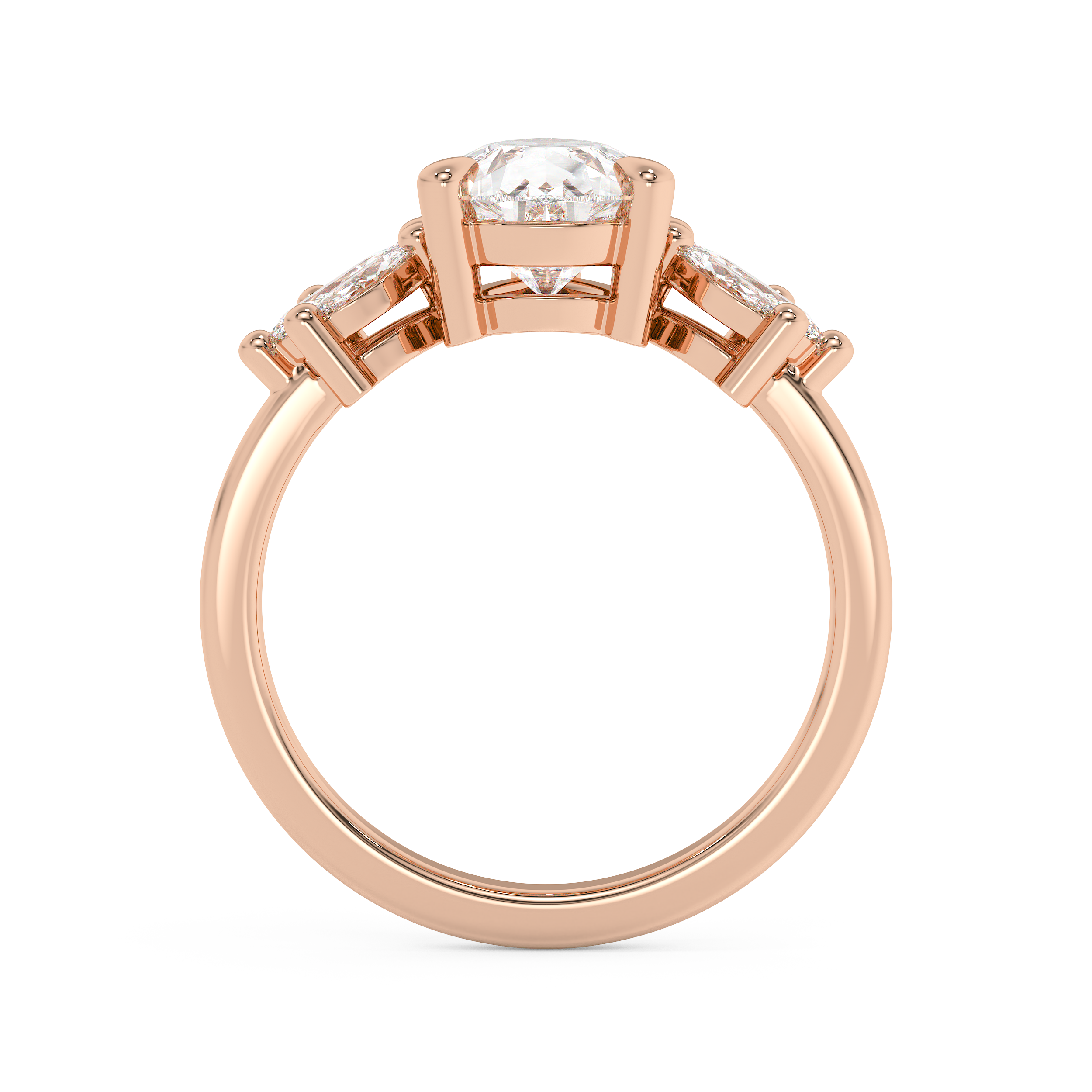 Pear Nature Inspired Lab Grown Diamond Engagement Ring