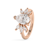 Pear Nature Inspired Lab Grown Diamond Engagement Ring