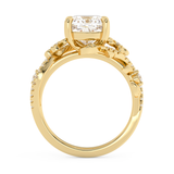 Cushion Nature Inspired Lab Grown Diamond Engagement Ring