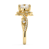 Cushion Nature Inspired Lab Grown Diamond Engagement Ring