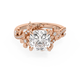 Cushion Nature Inspired Lab Grown Diamond Engagement Ring