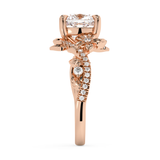Cushion Nature Inspired Lab Grown Diamond Engagement Ring
